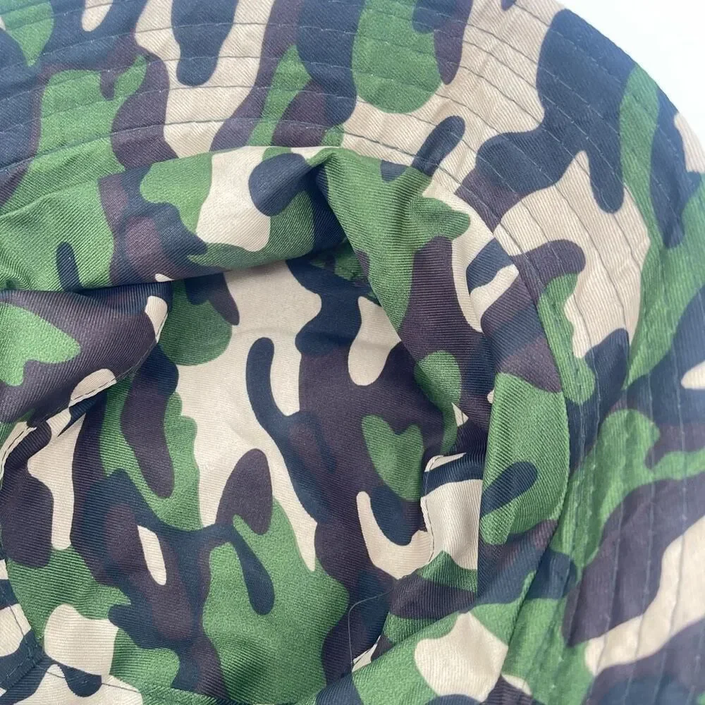Reversible Toddler Bucket Hat Camo & Tan | Unisex Packable Sun Hat Kids Ages 2–5